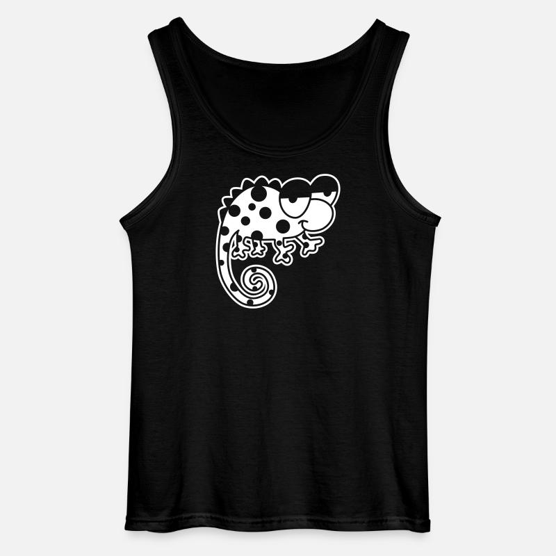 Chamäleon – Farbwechselndes Reptil, stylisch Vinta - Gildan Männer Tank Top - Schwarz