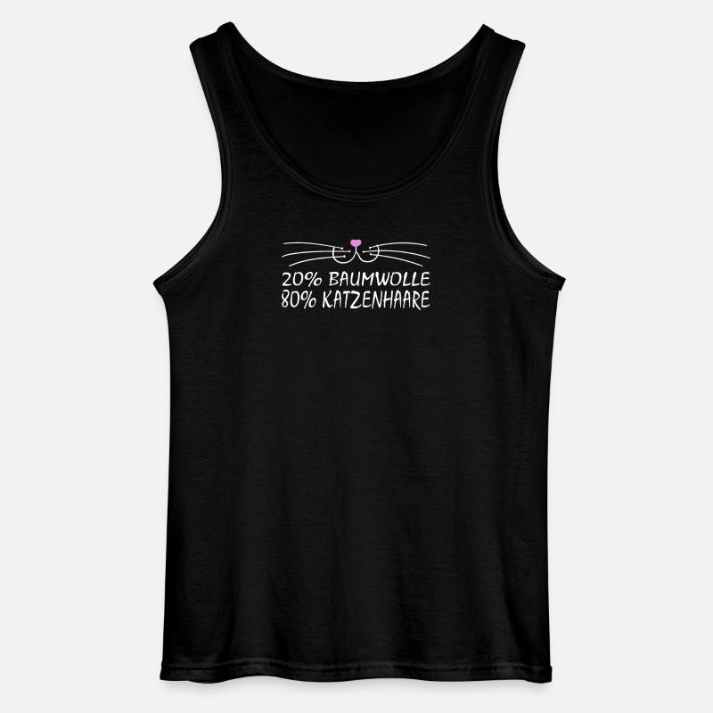 Katze Katzen Cat Kätzchen Mieze - Gildan Männer Tank Top - Schwarz