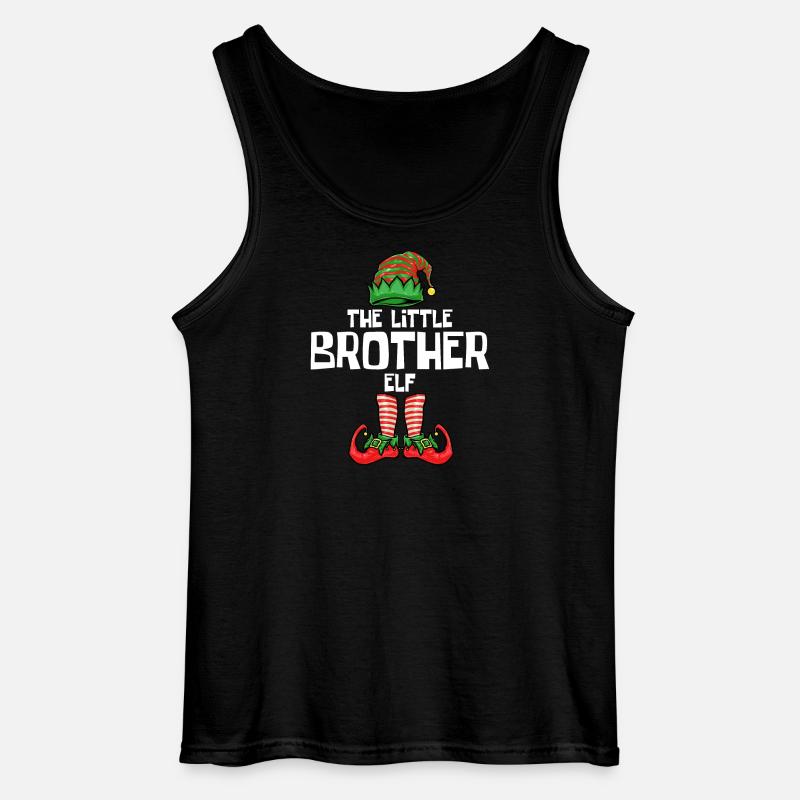 Kleiner Bruder Elf - Gildan Männer Tank Top - Schwarz