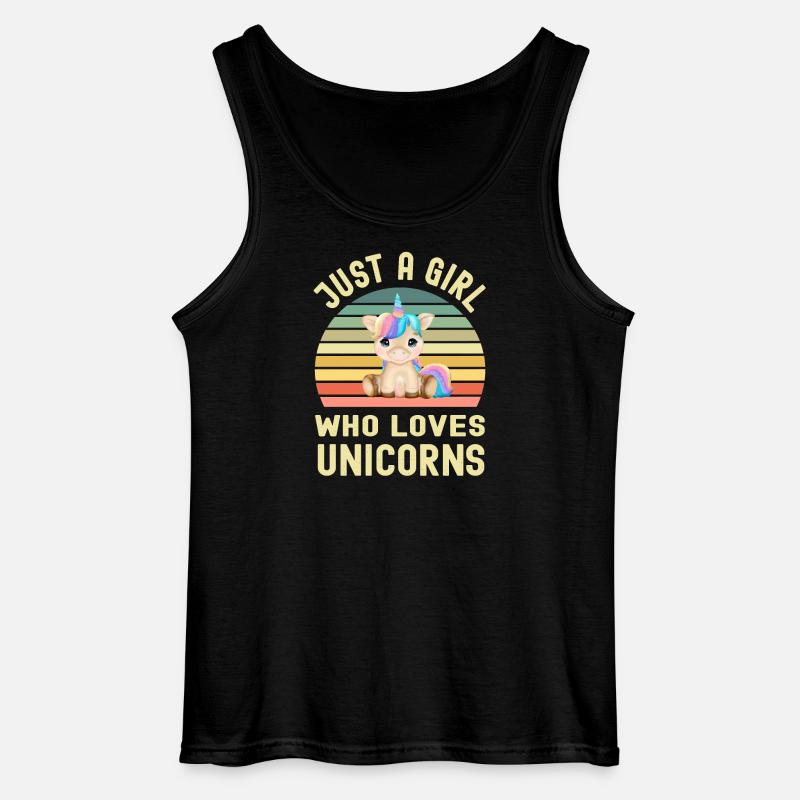 Einhorn Einhörner - Gildan Männer Tank Top - Schwarz