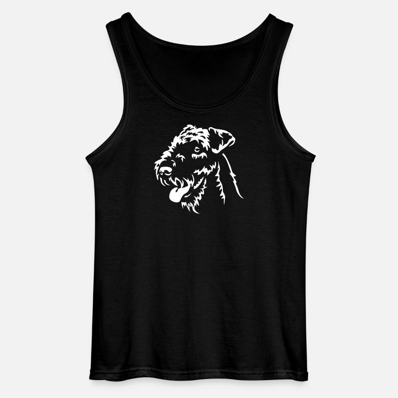 Airedale Terrier "Black Edition" - Gildan Männer Tank Top - Schwarz