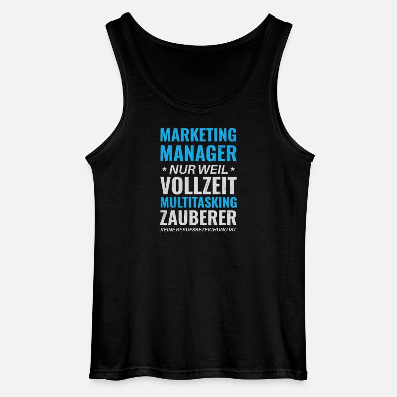 Marketing Manager – Multitasking Zauberer - Gildan Männer Tank Top - Schwarz
