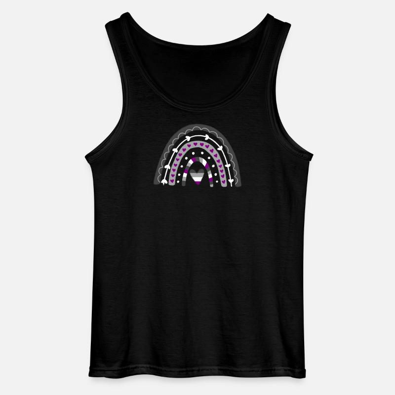 Fierté asexuée Boho Rainbow - Débardeur Gildan Homme - noir