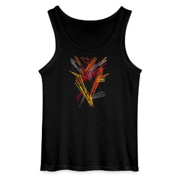 Modern - Gildan Männer Tank Top - Schwarz - Vorne - AI Model Male 185 dark (185cm)