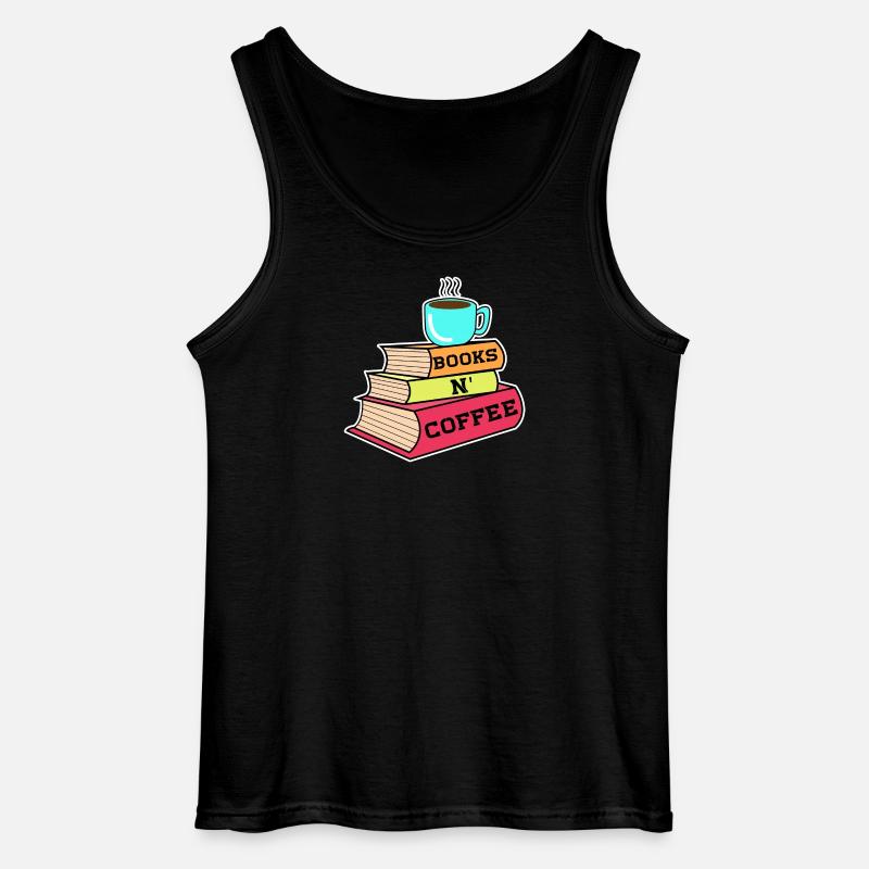 Koffein Kaffee Trinken Statement Kaffeeliebhaber - Gildan Männer Tank Top - Schwarz