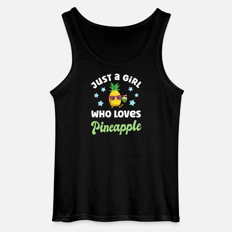 Ananas - Gildan Männer Tank Top - Schwarz