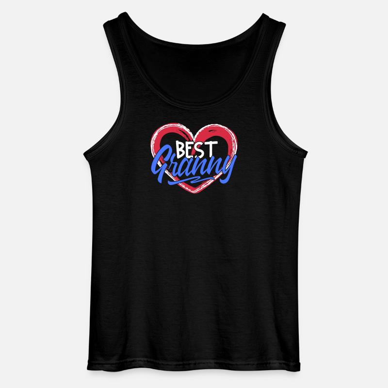 Beste Oma Großmutter Großmama Gratuliere Statement - Gildan Männer Tank Top - Schwarz