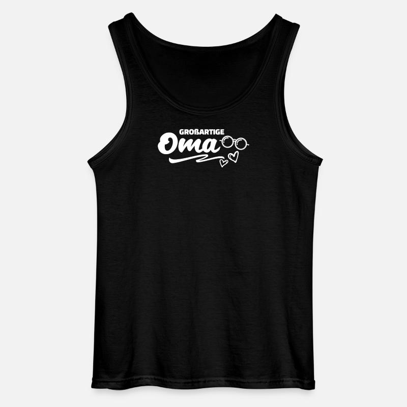 Großmutter Cool Oma Statement Brille Großmama - Gildan Männer Tank Top - Schwarz