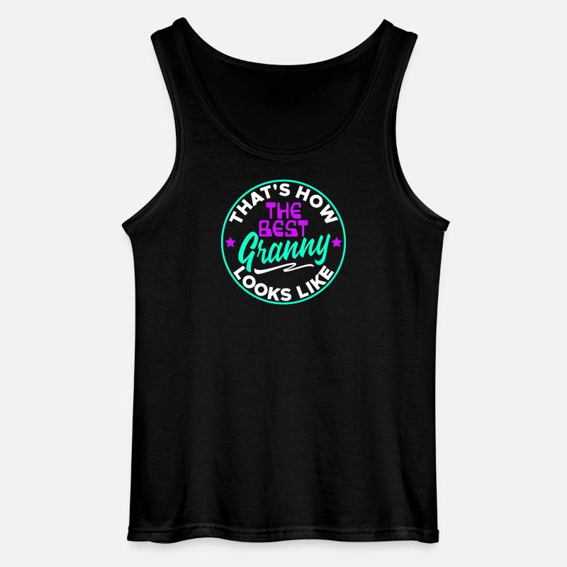 Cool Statement Beste Oma Enkelkind Großmutter - Gildan Männer Tank Top - Schwarz
