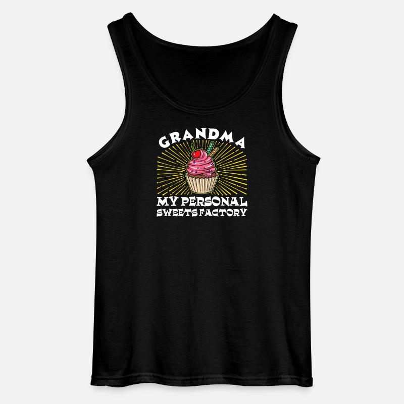 Statement Großmutter Humorvoll Oma Enkelkind - Gildan Männer Tank Top - Schwarz