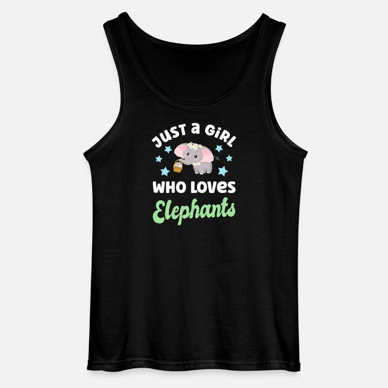 Elefant Elefanten - Gildan Männer Tank Top - Schwarz
