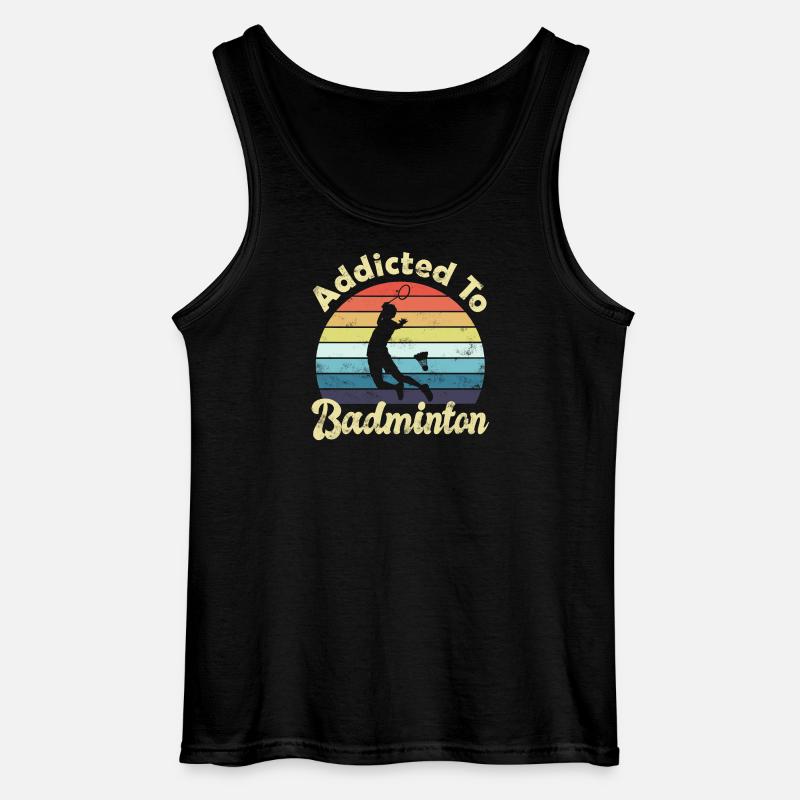 Badminton - Gildan Männer Tank Top - Schwarz