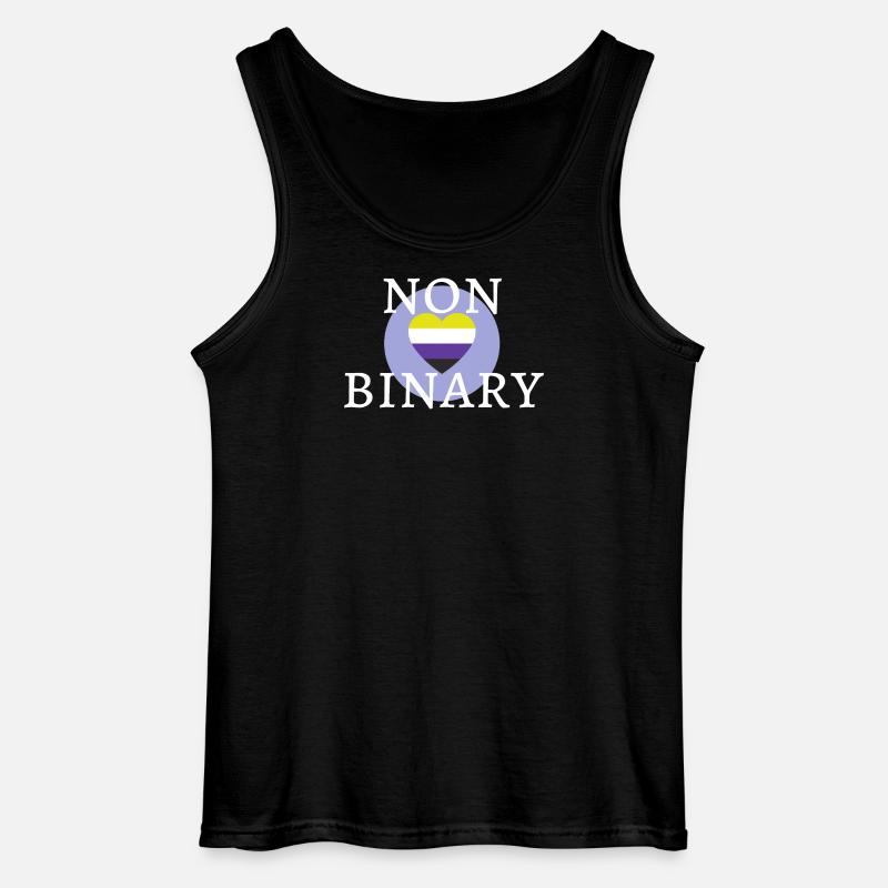 Geschlechtsneutral JA! - Gildan Männer Tank Top - Schwarz