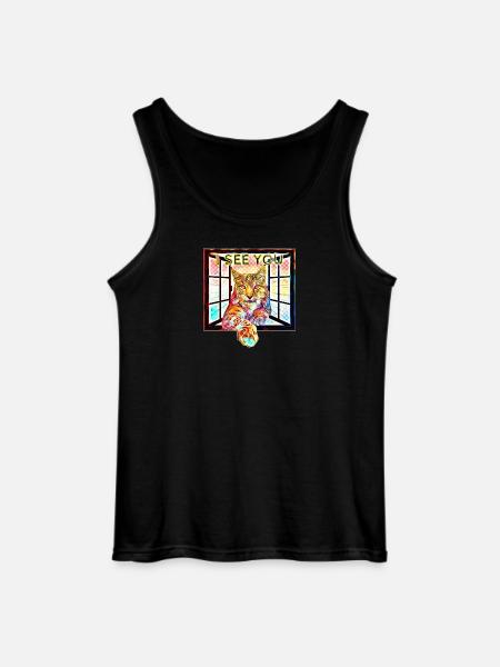 The lynx I see you - Gildan Men’s Tank Top - black