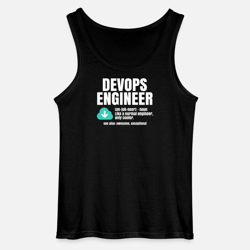 Devops-Ingenieur - Gildan Männer Tank Top - Schwarz