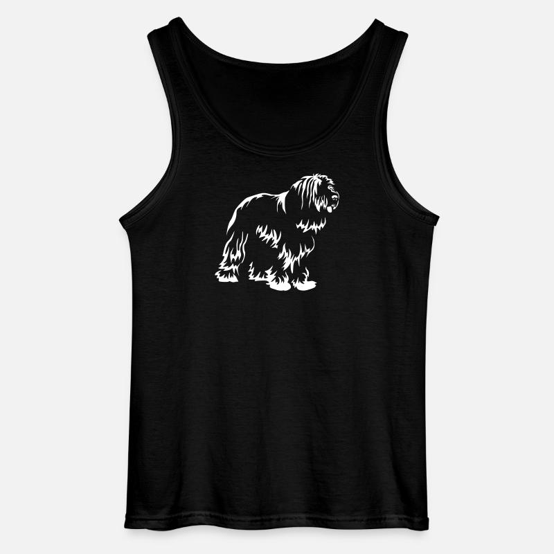 Bearded Collie "Black Edition" - Gildan Männer Tank Top - Schwarz