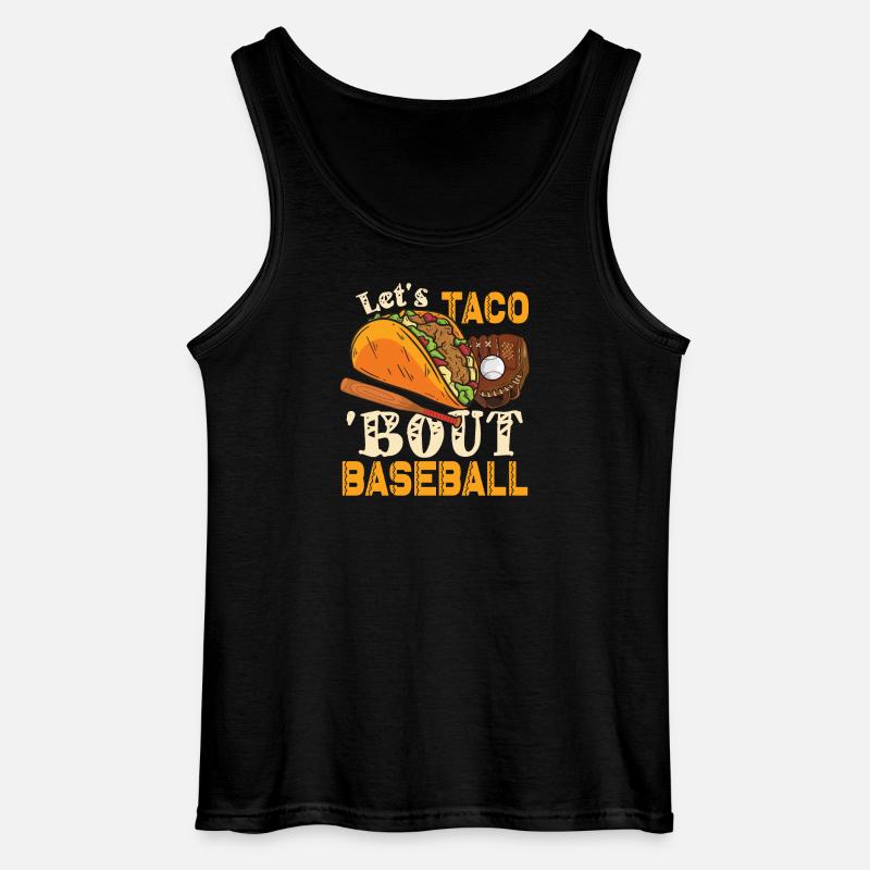 Lasst Uns Taco Bout Baseball - Gildan Männer Tank Top - Schwarz