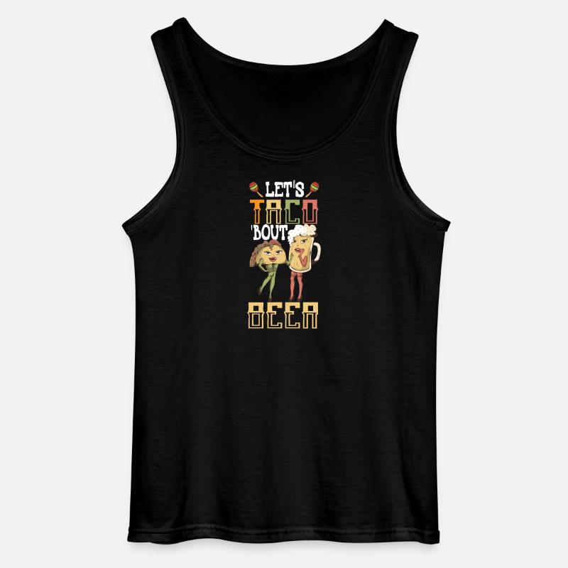 Lets Taco Bout Bier - Gildan Männer Tank Top - Schwarz