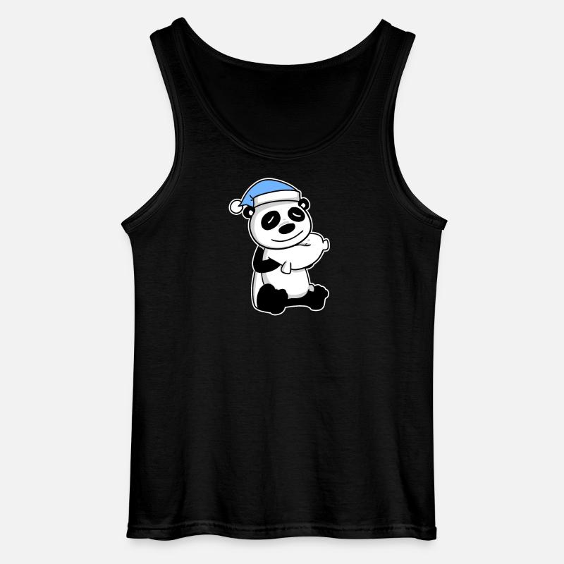 Panda Baby - Gildan Männer Tank Top - Schwarz