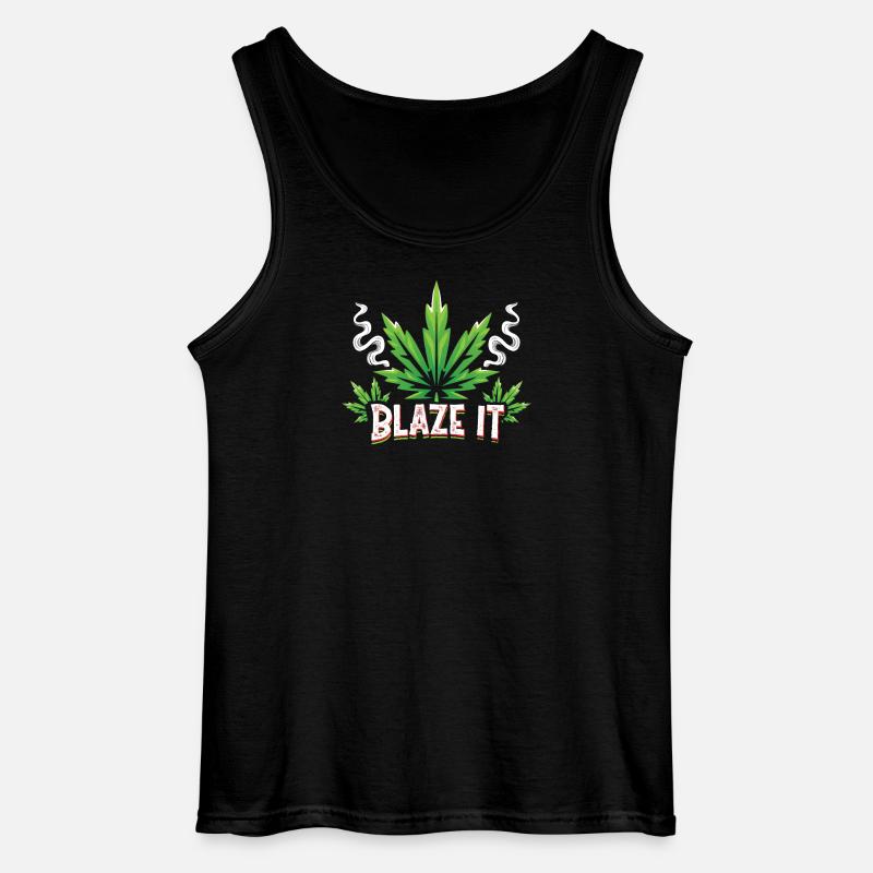 Blaze it - Gildan Männer Tank Top - Schwarz