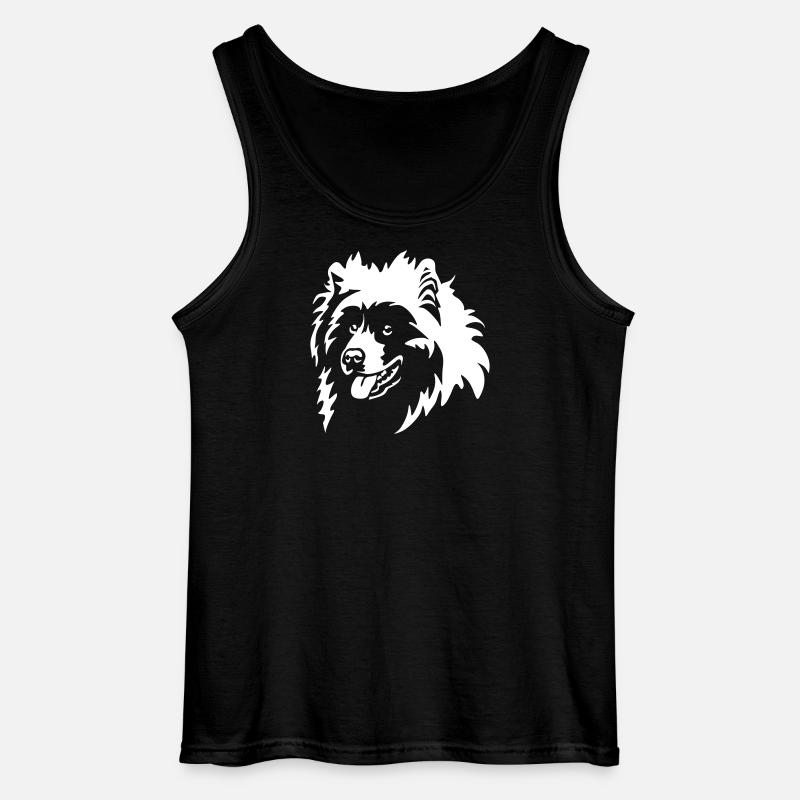 Samojede Kopf "Black Edition" - Gildan Männer Tank Top - Schwarz