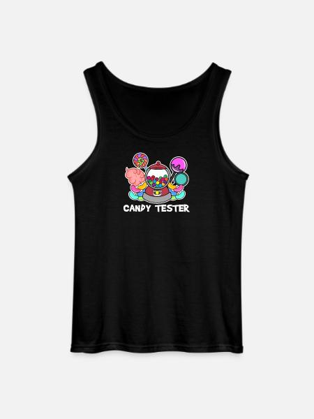 Zoetekauw zeggen snoep snoep dessert - Gildan mannen tanktop - zwart