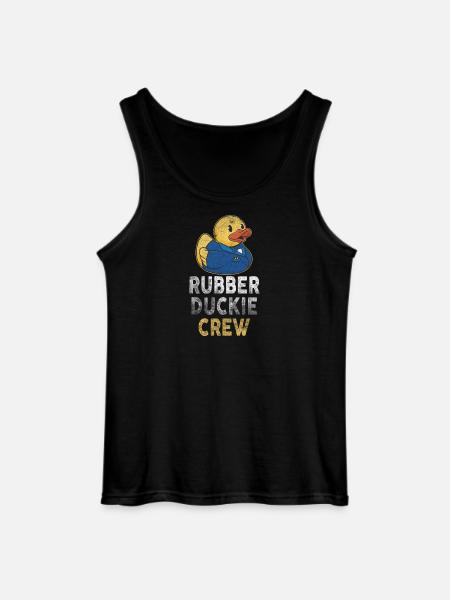 Rubber Duck Rubber Duckie Crew - Gildan Men’s Tank Top - black