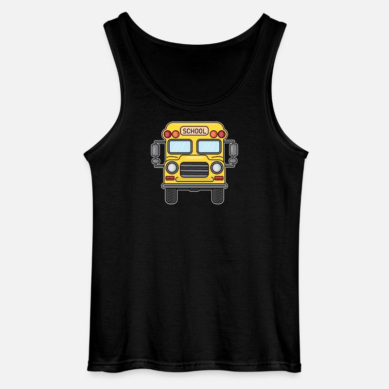 Schulbus - Gildan Männer Tank Top - Schwarz