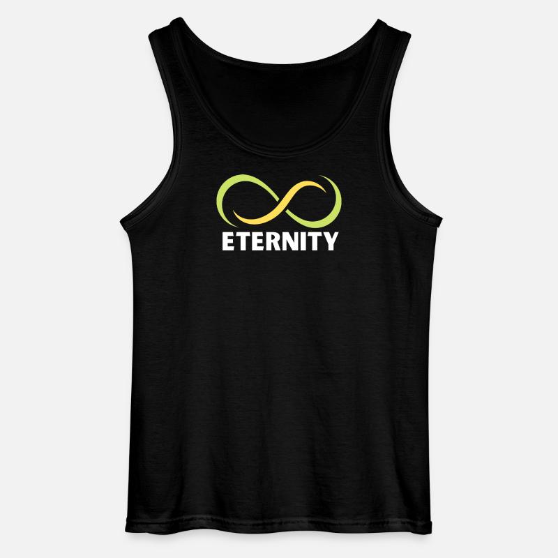 Ewigkeits-Infinity-Band-Emblem - Gildan Männer Tank Top - Schwarz