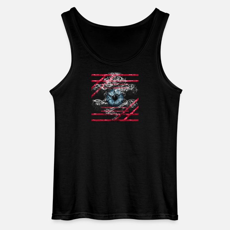 Auge - Gildan Männer Tank Top - Schwarz