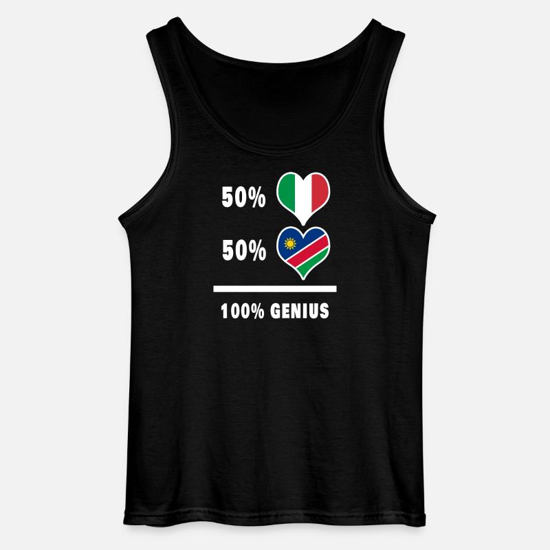 Brilliant Italien und Namibia / Geschenk - Gildan Männer Tank Top - Schwarz