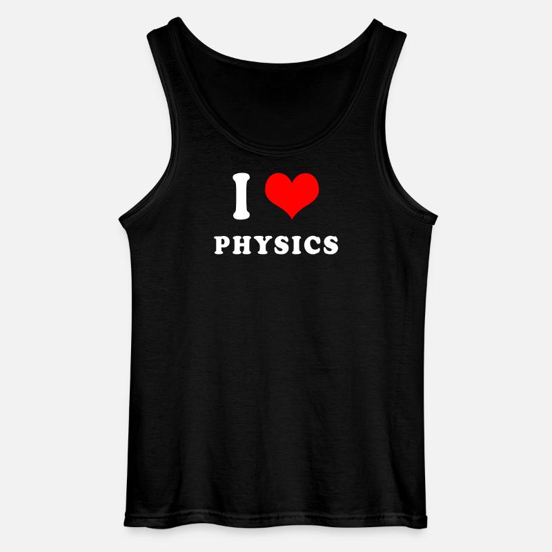 Ich liebe Physik - Gildan Männer Tank Top - Schwarz