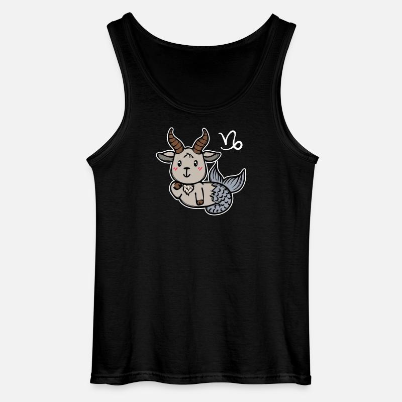 Steinbock Tierkreiszeichen Astrologie Horoskop - Gildan Männer Tank Top - Schwarz