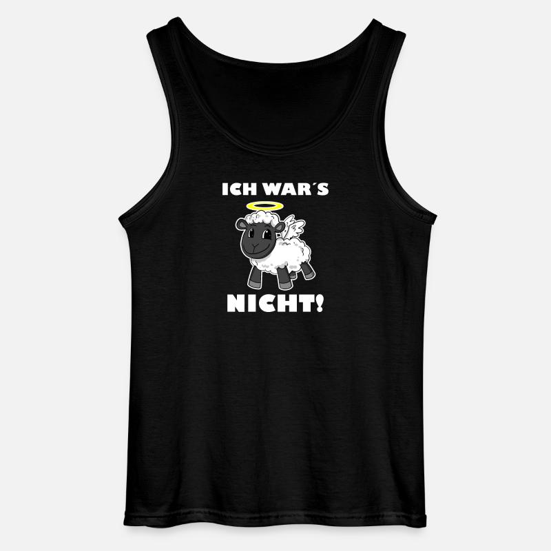 Schaf Engel - ich wars nicht - Gildan Männer Tank Top - Schwarz