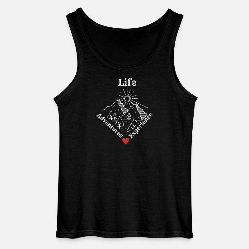 Life Adventures Experience - Adventure Tee - Gildan Männer Tank Top - Schwarz