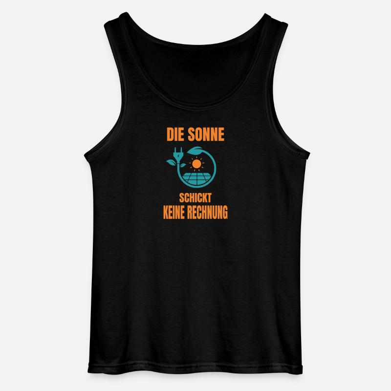 Sonne Keine Rechnung Solaranlage Solarstrom - Gildan Männer Tank Top - Schwarz