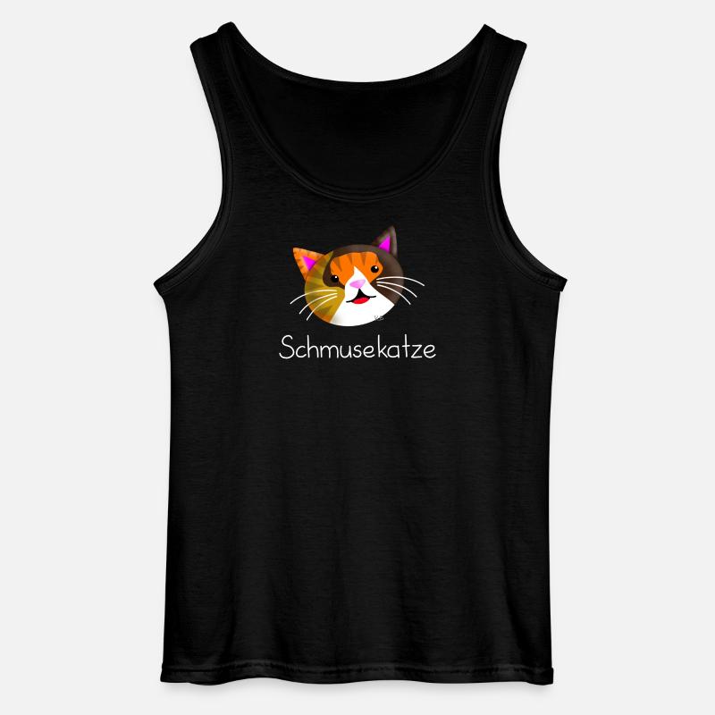 Schmusekatze - Gildan Männer Tank Top - Schwarz