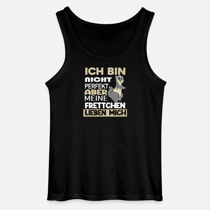 Frettchen - Gildan Männer Tank Top - Schwarz