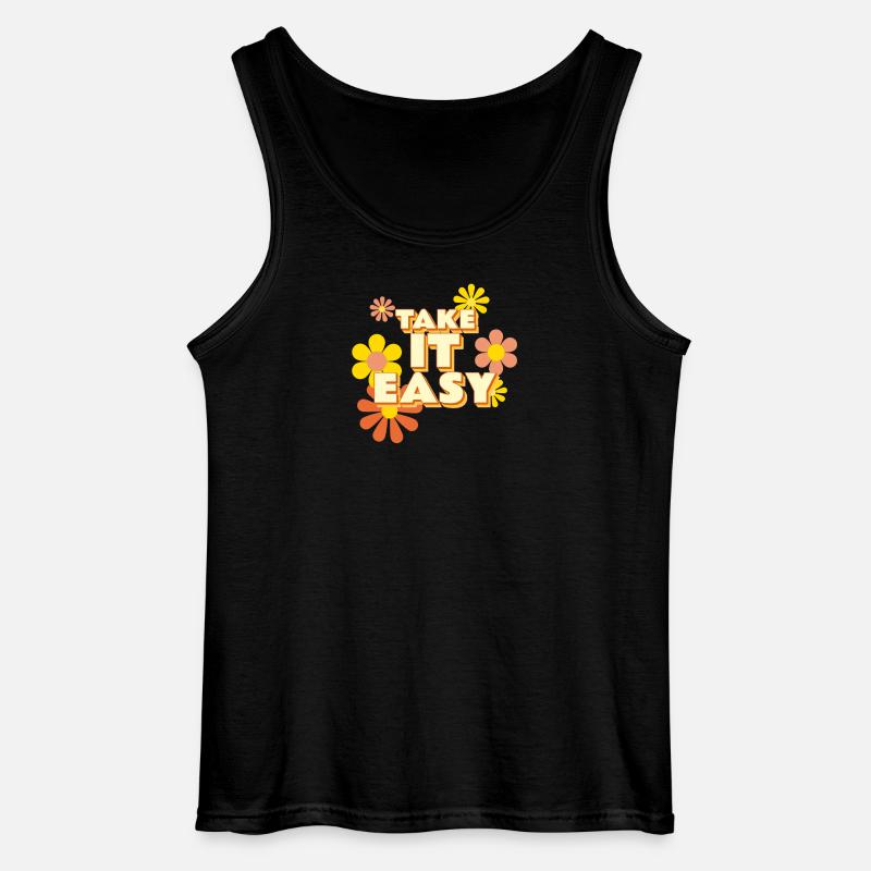 Take it Easy - Gildan Männer Tank Top - Schwarz
