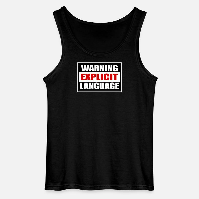 Attention langage grossier - Débardeur Gildan Homme - noir