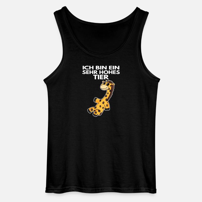 Teamleiter Giraffe - Gildan Männer Tank Top - Schwarz