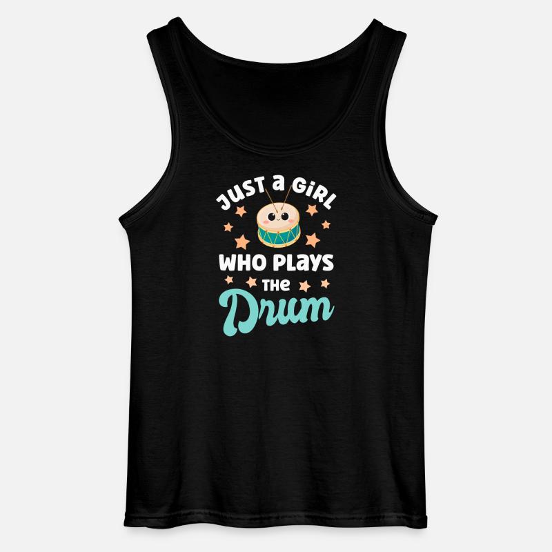 Drum Drum Player - Gildan Men’s Tank Top - black