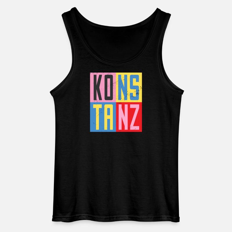Konstanz Städte Design - Gildan Männer Tank Top - Schwarz