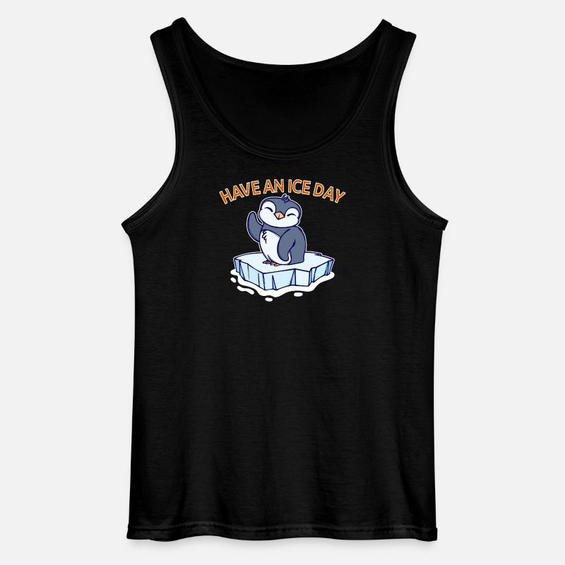 Antarktis Eis Kalt Pinguin Statement Seevogel - Gildan Männer Tank Top - Schwarz