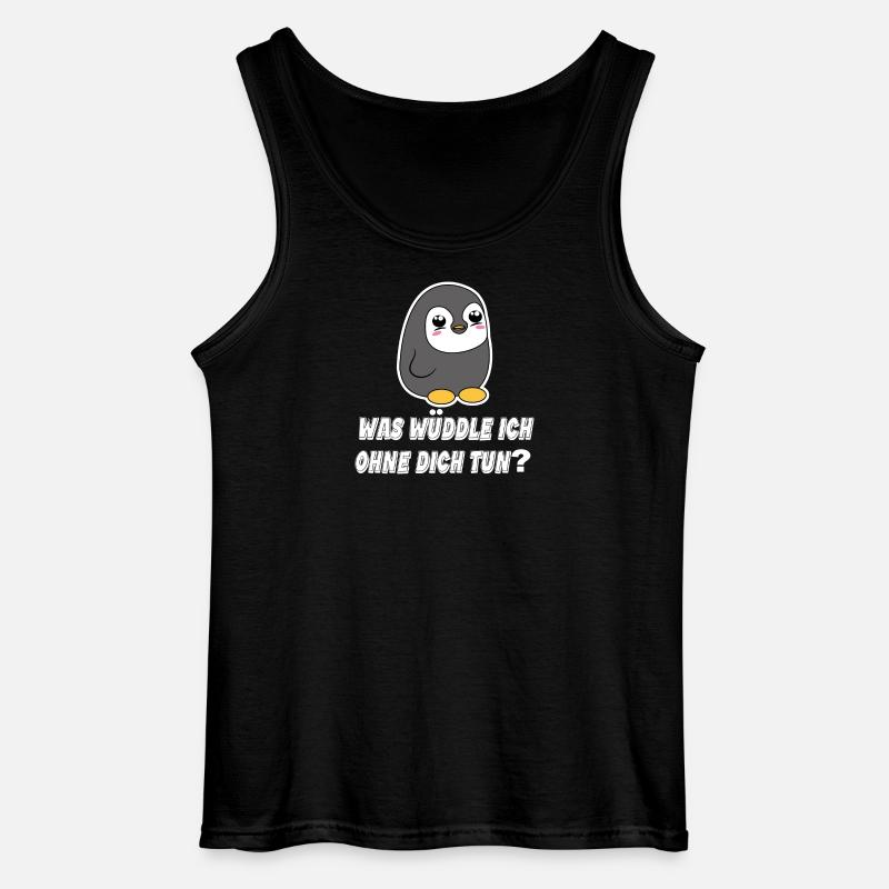 Pinguin Statement Seevogel Tier Arktis Vogel - Gildan Männer Tank Top - Schwarz