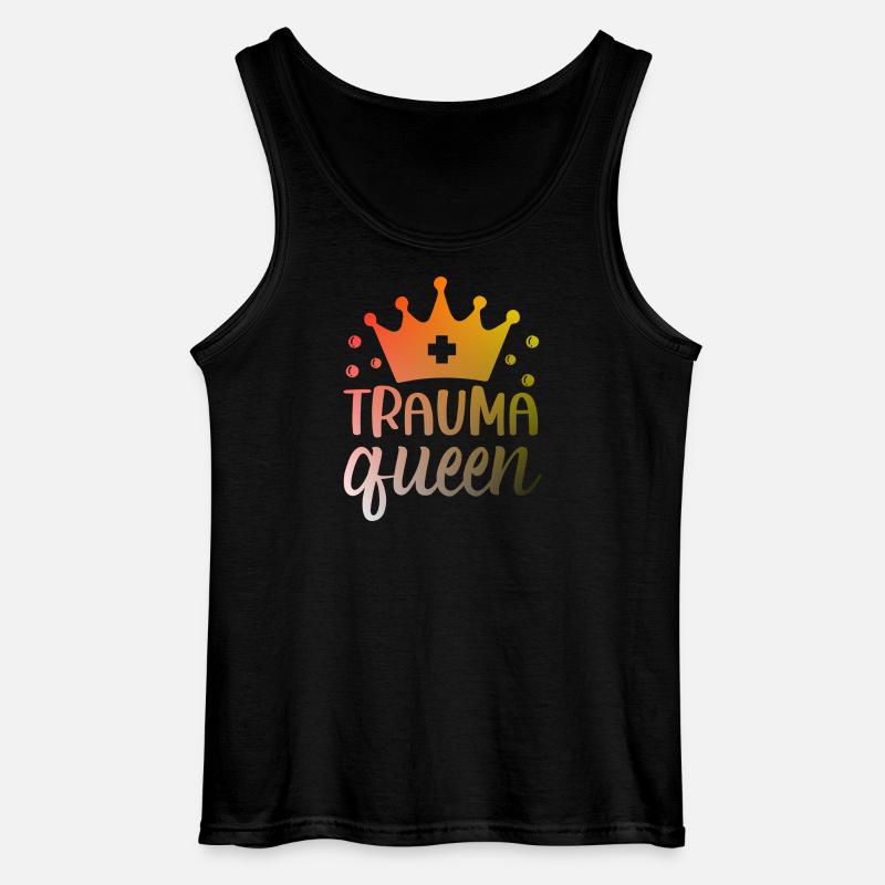 Trauma Queen Krankenschwester - Gildan Männer Tank Top - Schwarz