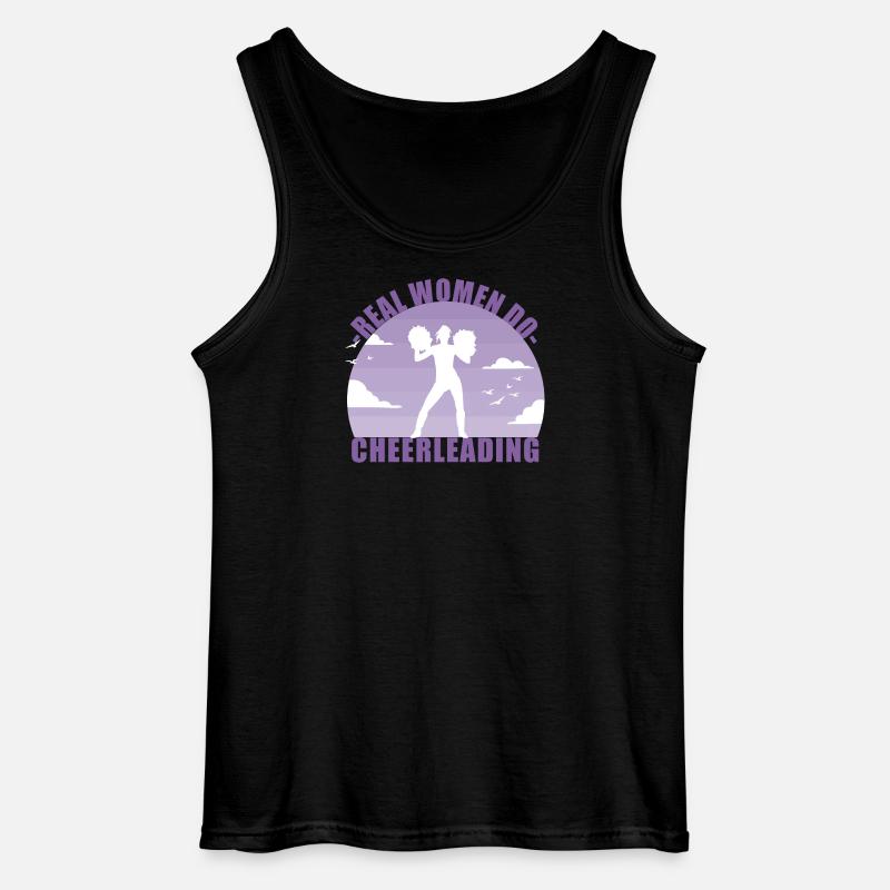 Cheerleading Cheerleader Mädchen Pompons Geschenk - Gildan Männer Tank Top - Schwarz