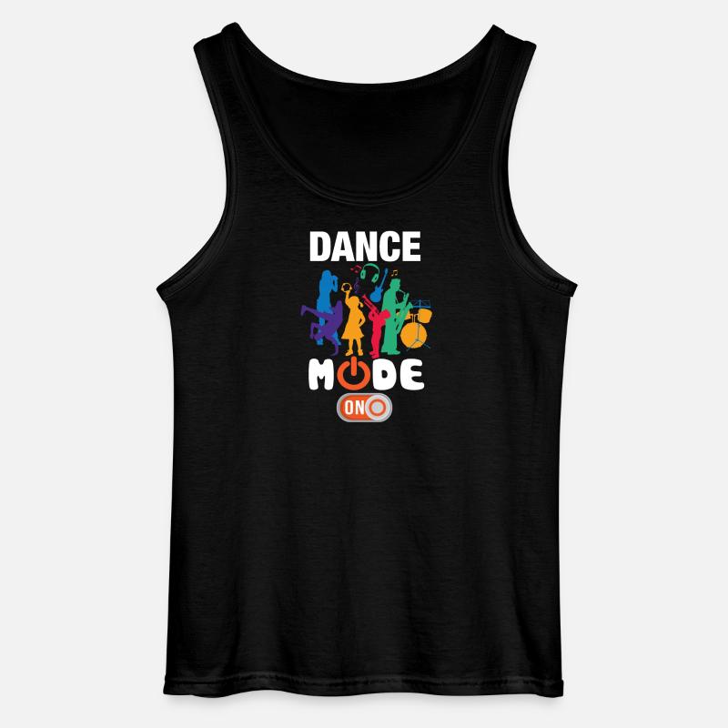 Funny Dance Mode On - Gildan Men’s Tank Top - black