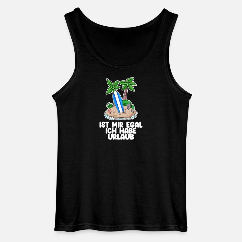 Urlaub - Gildan Männer Tank Top - Schwarz