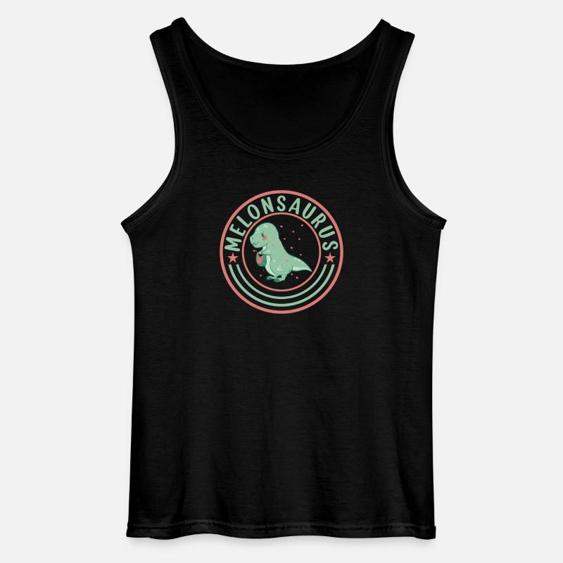 Pastèque pastèque végétarienne T Rex - Débardeur Gildan Homme - noir